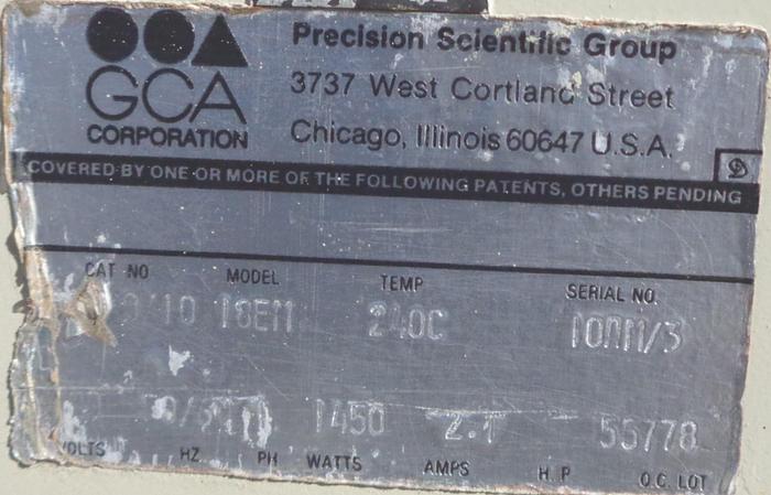 Used Oven, Convection, Precision, Mdl 18EM, 13" x 17" X 19', #S742855