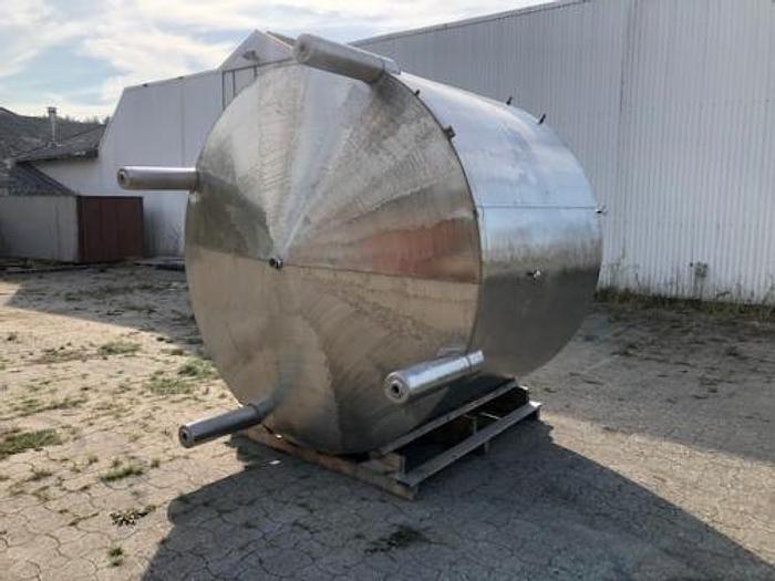 Brugt 10 m3 rustfri tank opretstående