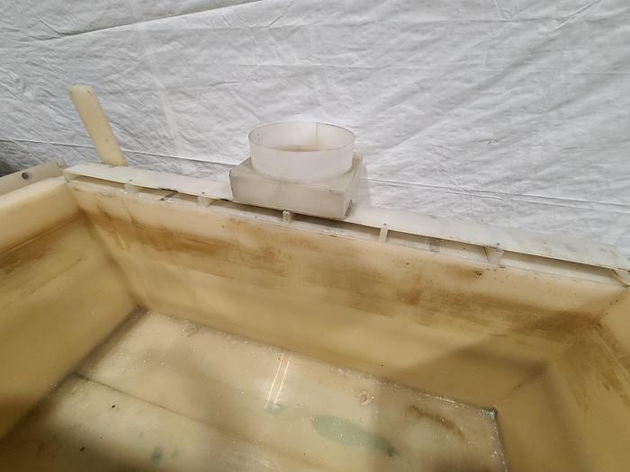 Used Polypro Tank Counter Flow Rinse side and bottom support 71" x 29" x 30"