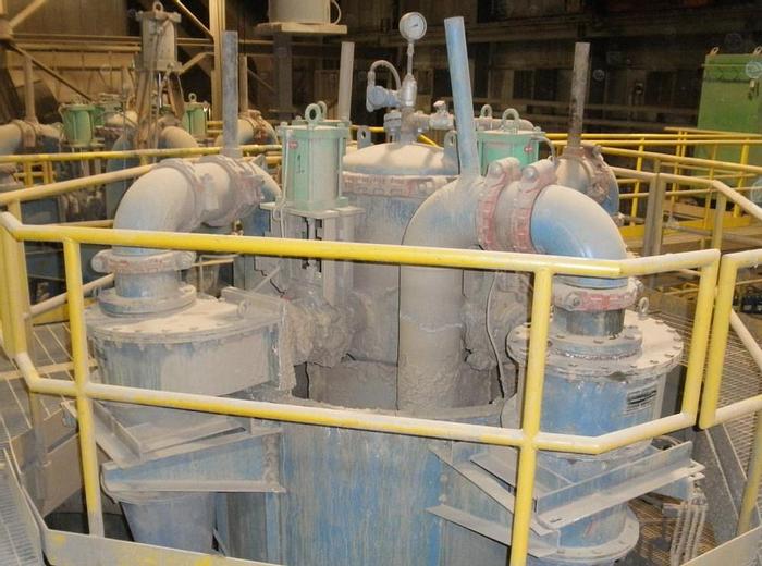 Used Separator, Hydrocyclone, Krebs, 15", DS15LB, Pod of 4 (2) #S738512