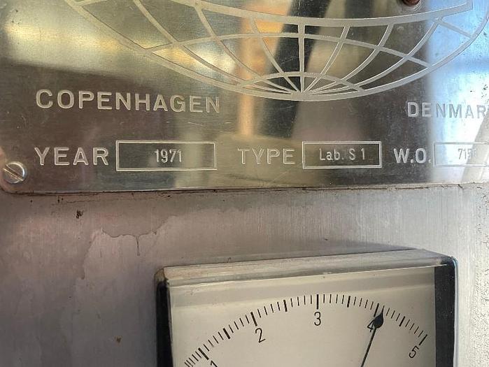 Used ANHYDRO LAB S1 SPRAY DRYER - S/S - WITH CENTRIFUGAL ATOMIZER