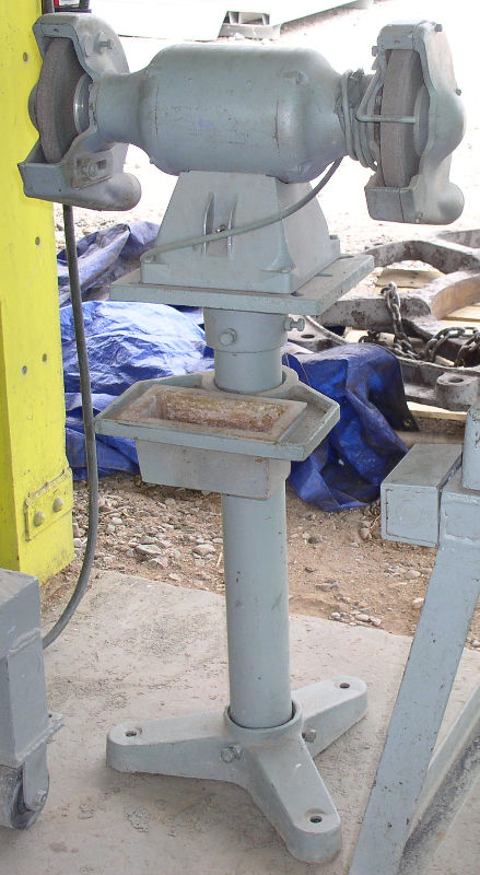 Used Geographic Heavy Duty Double End Pedestal Grinder