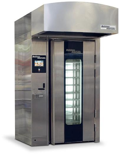 HIDDEN ---- NEW BELSHAW ADAMATIC MODEL OVEN-2010, ROTATING SINGLE RACK GAS OVEN