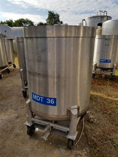 Used 800 Litre Stainess Steel Open Top Transit Tanks