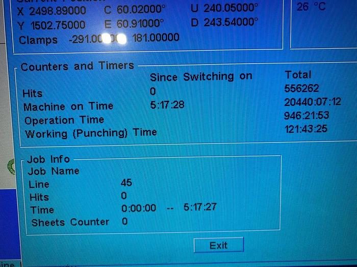 Used 2016 Euromac 1500 STX Flex 12 Hybrid 12 CNC Punching Machine