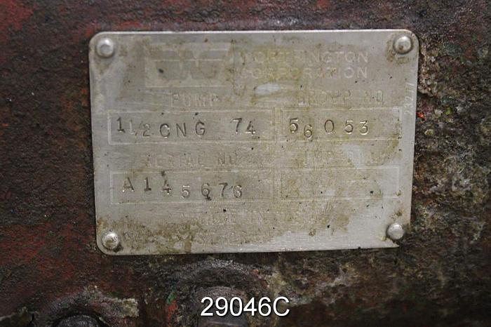 Used Worthington CNG 1.5x2x7 Pump #29046