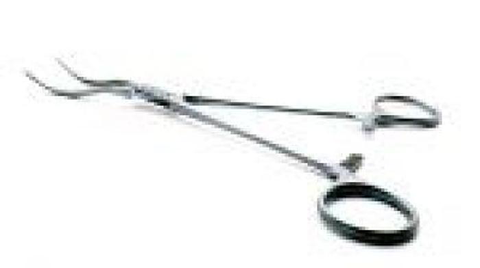Used Clamp Atraumatic Glover Multipurpose Vascular Spoon Shaped with Debakey 1 in 2 Teeth Jaws 215mm
