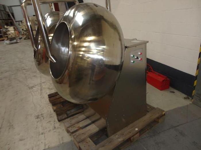 Used Coating pans, stainless steel