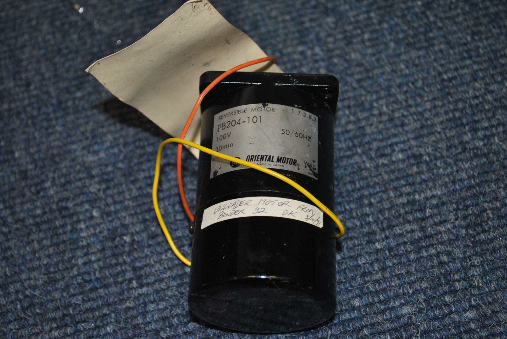 Used oriental motor reversible motor pb206-101