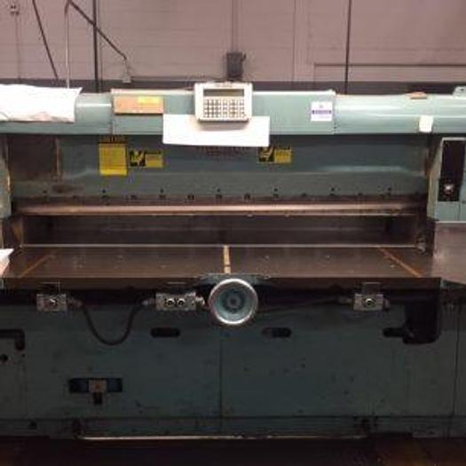Used 85" (2.15M) SEYBOLD CJH-MS GUILLOTINE CUTTER WITH COMPUTER