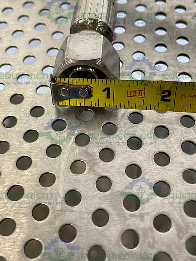 Used 118" Stainless Steel Braided Hose w/ 1/2" NPT Fittings