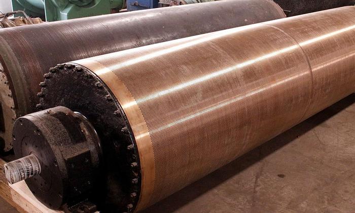 Used SUCTION DRUM  ROLL  36" (914MM) DIA X 128" (3250MM) FACE ESCHER WYSS