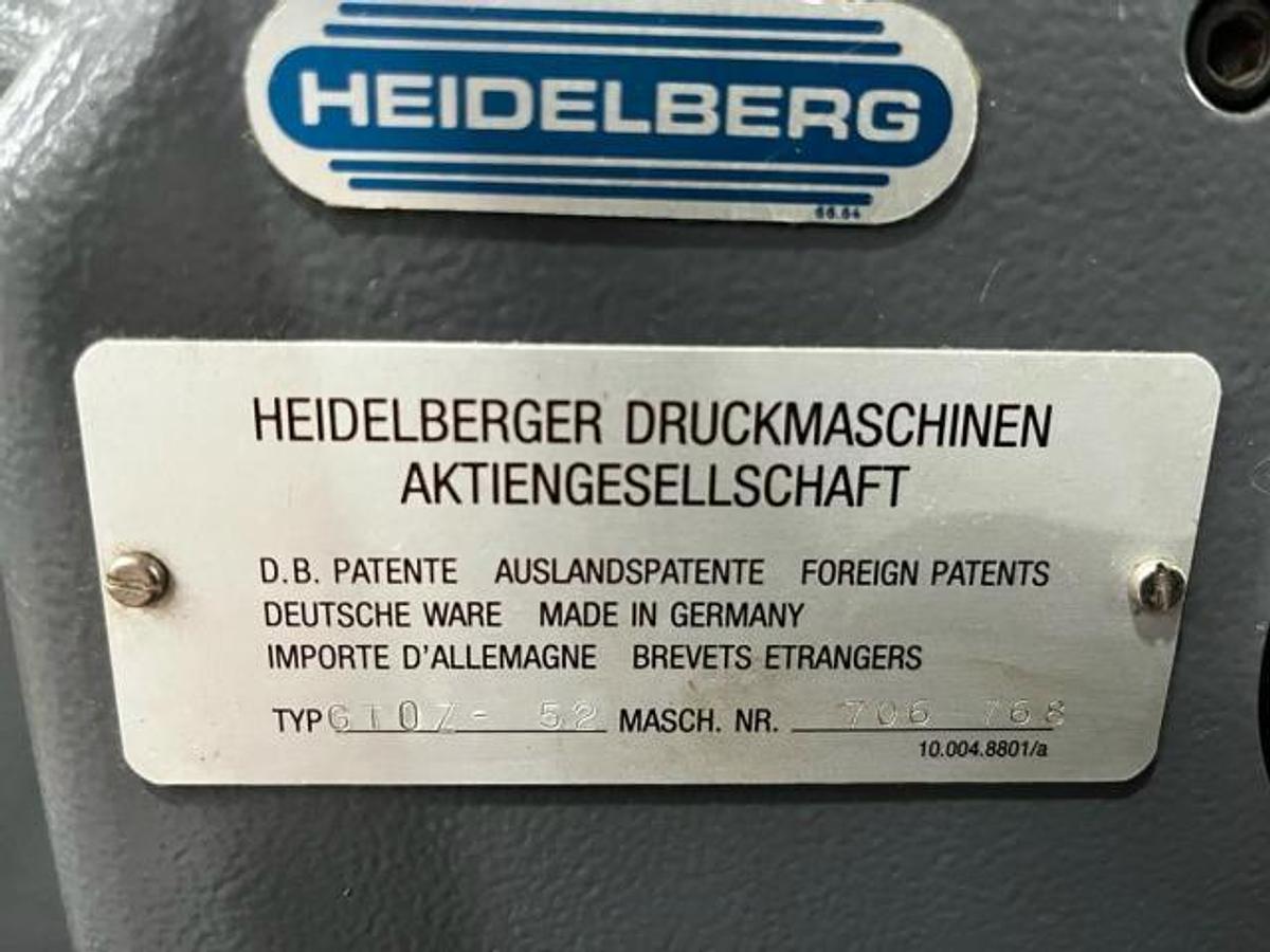 D'occasion 1992 HEIDELBERG GTO 52Z+