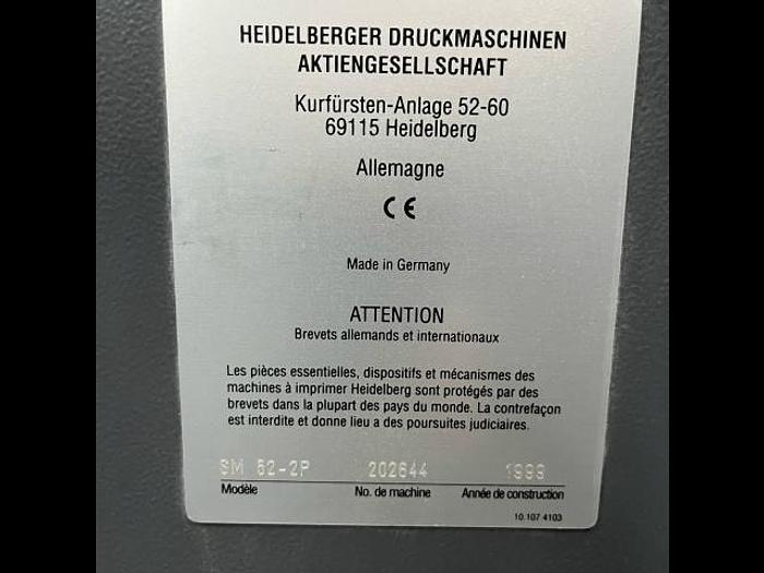 D'occasion 1999 HEIDELBERG SM 52-2P+