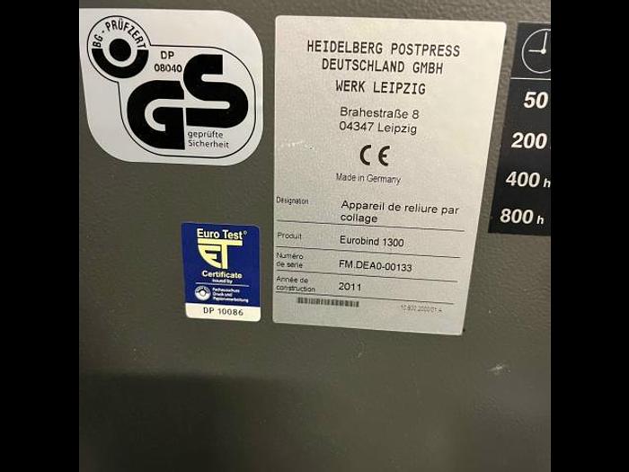 D'occasion 2011 LIGNE HEIDELBERG EUROBIND 1300 & EUROTRIM 1000