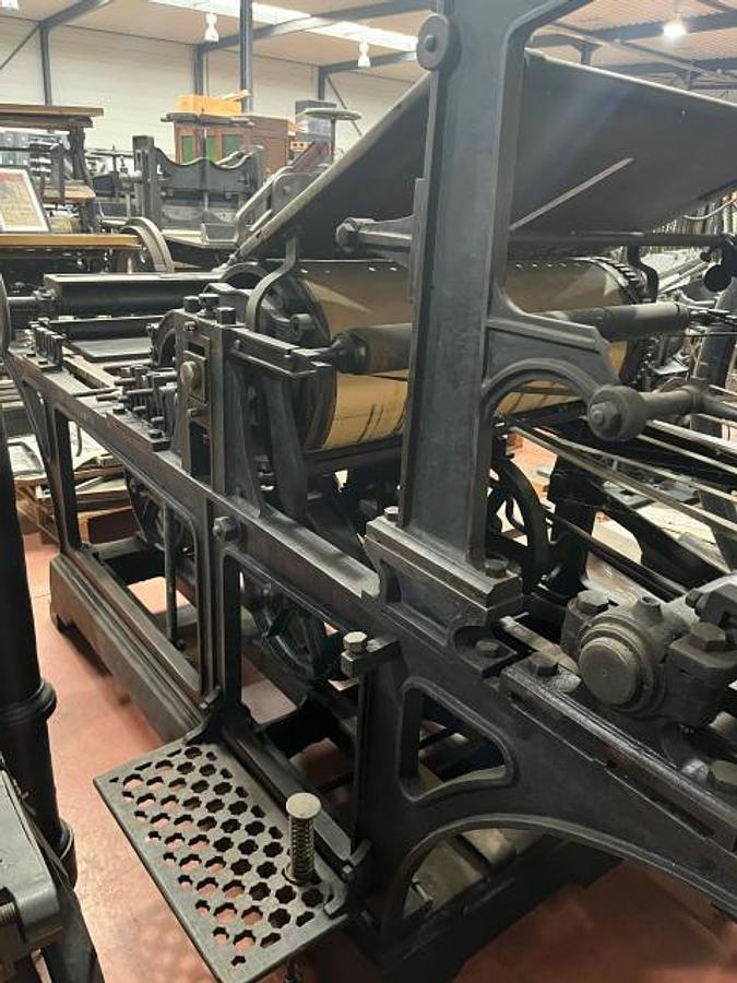 D'occasion 1910 Presse marge à main " A.VANDERBORGHT-DUMONT" Machine de musée