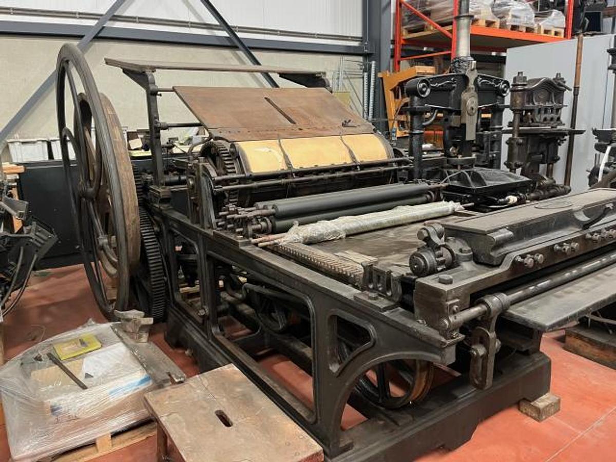 D'occasion 1910 Presse marge à main " A.VANDERBORGHT-DUMONT" Machine de musée