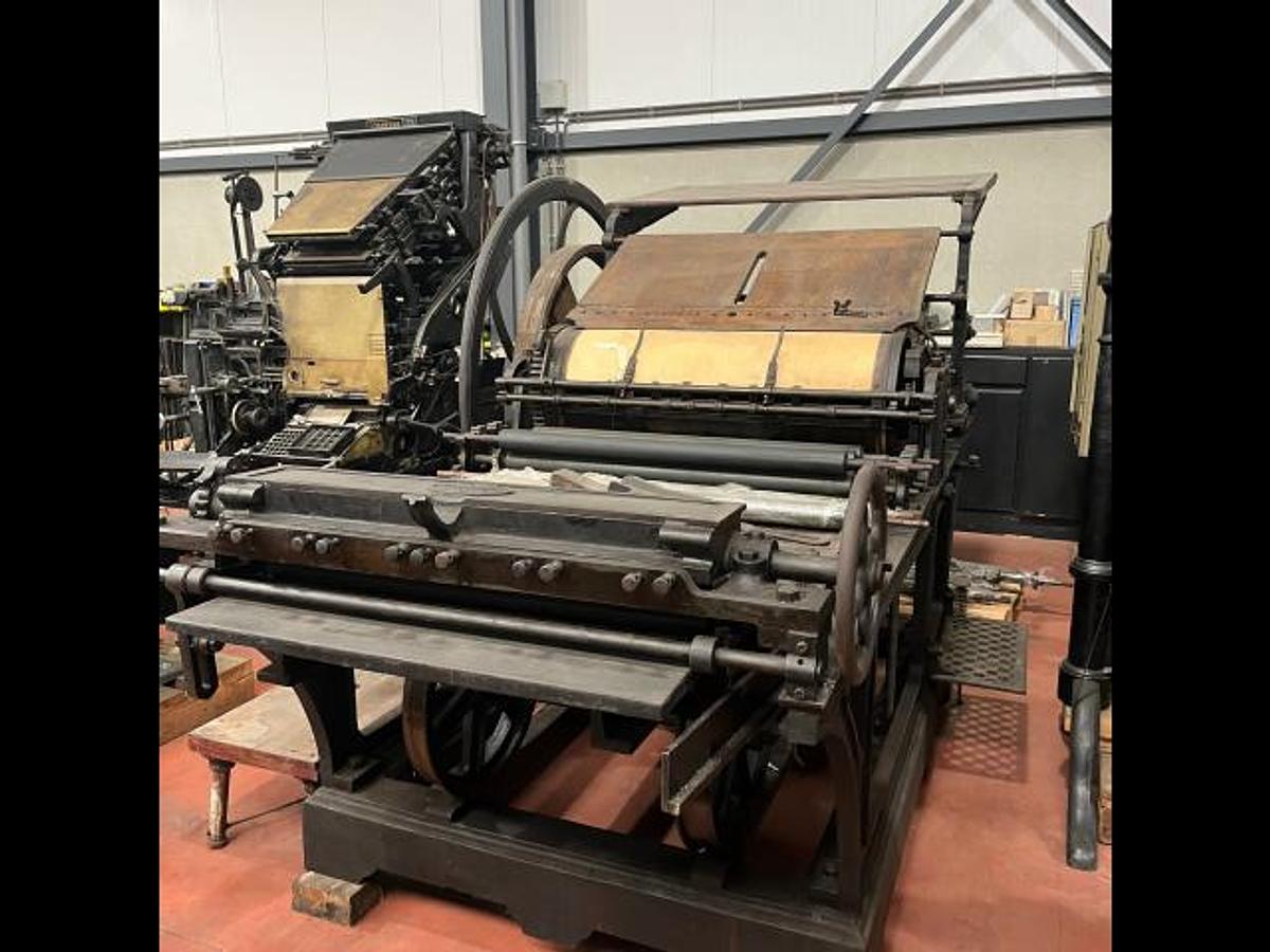 D'occasion 1910 Presse marge à main " A.VANDERBORGHT-DUMONT" Machine de musée