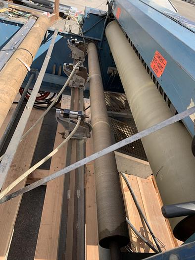 Used 60" ROSENTHAL SHEETER W/ 3" AIR SHAFT AND SCORE SLITTING