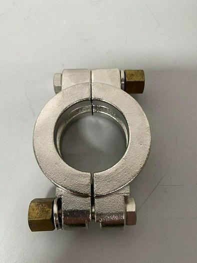 Used Lot of 4 - Tri-Clover Stainless Steel 2.5" OD Bolted High Pressure Clamp