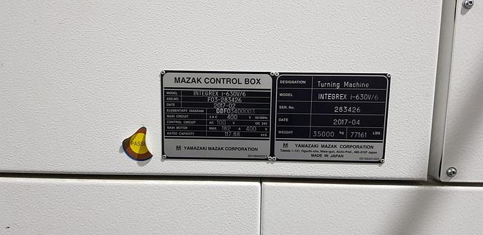 Used MAZAK INTEGREX i-630V/6