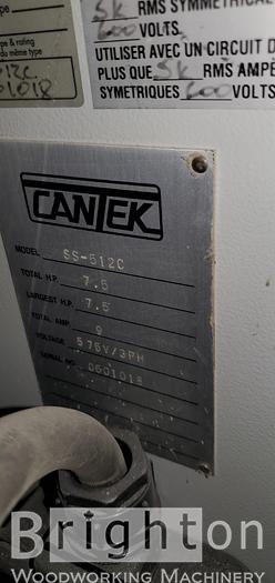 Used 2006 Cantek SS-512C Used Shaper with Feeder
