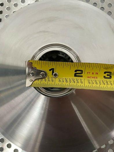 Used Stainless Steel Cylindrical 1 1/2" Sanitary Fitting to 8 1/2" OD Connection