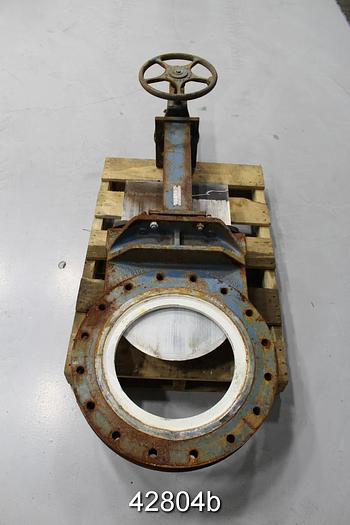 Used Dezurik 16" Hand Operated Knife Gate Valve #42804