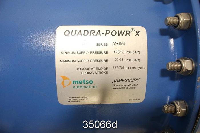 Used Metso 815W113600XZ 14" Butterfly Control Valve #35066