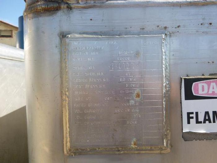 Used Bin, Tote, 75 CF, 550 Gallon, Stainless Steel, Metal Craft, IBC Tote #S744872