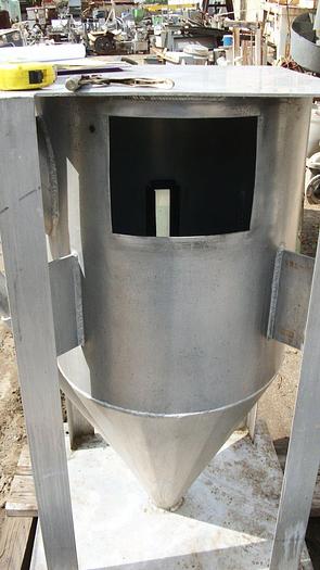 Used Hopper, 22" x 25", Alum, 23" Cone Bottom #S740137