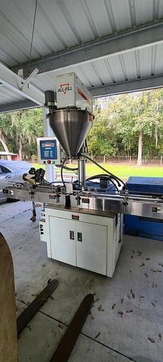 Used ALL-FILL AUTOMATIC FOOD & PRODUCT FILLER #SHA-400 w/ FEED CONVEYOR UNIT (#812C)