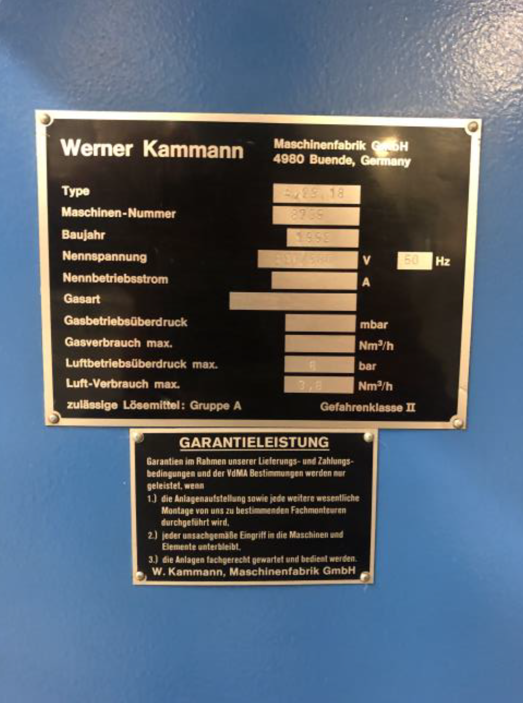 Used 1992 Kammann 4.07.02