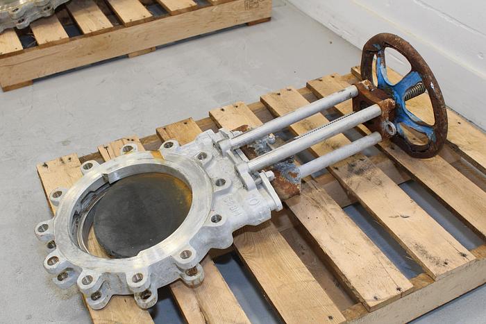 Used True Line 10" Hand Operated Knife Gate Valve #44008