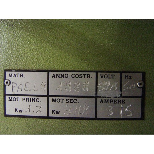 Used 1988 Griggio 24" Wood Cutting Bandsaw