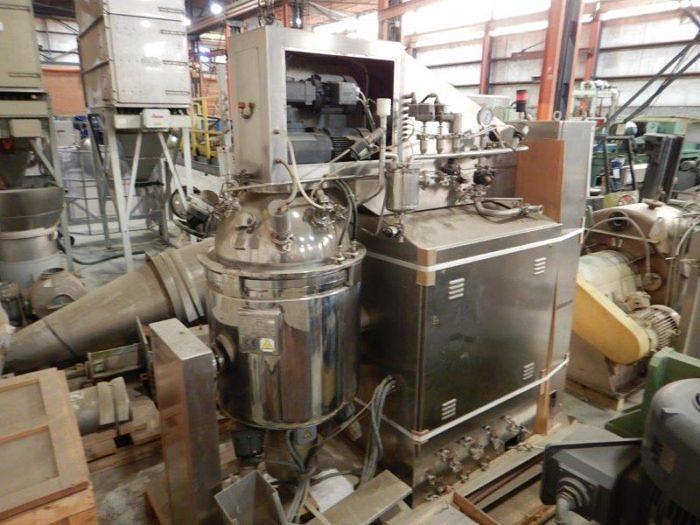Used 40 GALLON (150 LITER) OLSA VACUUM HOMOGENIZER MIXER - 316L S/S - JACKETED