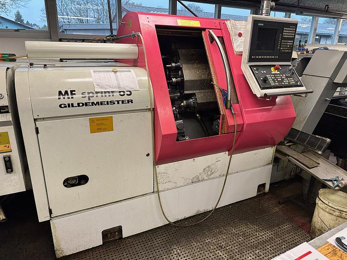 Used BRUGT CNC DREJEBÆNK FABRIKAT GILDEMEISTER MODEL MF SPRINT 65