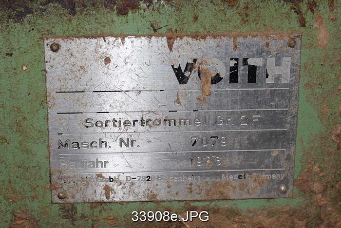 Used Voith Morden 7079 Trommel Screen #33908