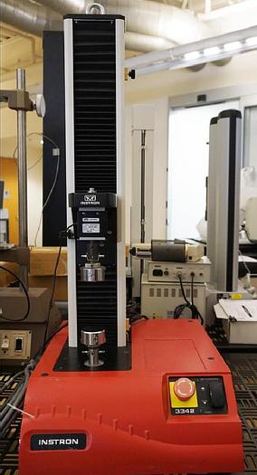 Refurbished Instron 3342 112lbf testing machine with Bluehill 2 and compression fixtures