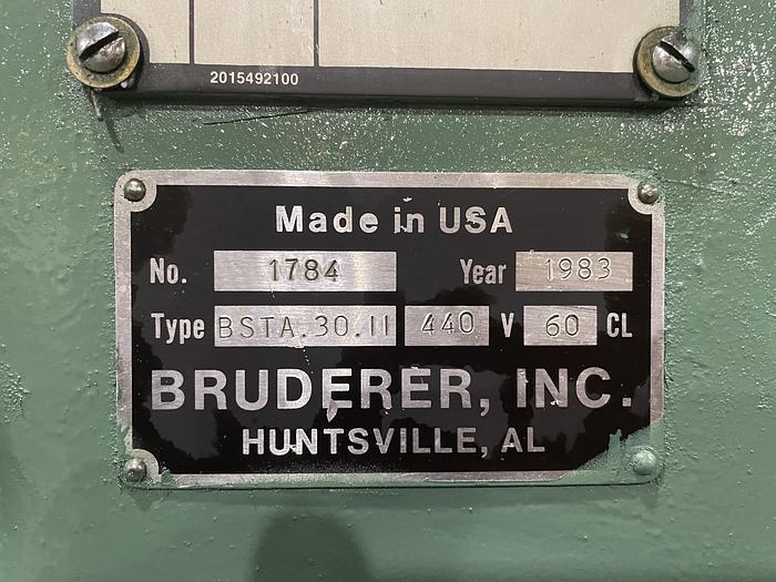 Used BRUDERER BSTA 30II