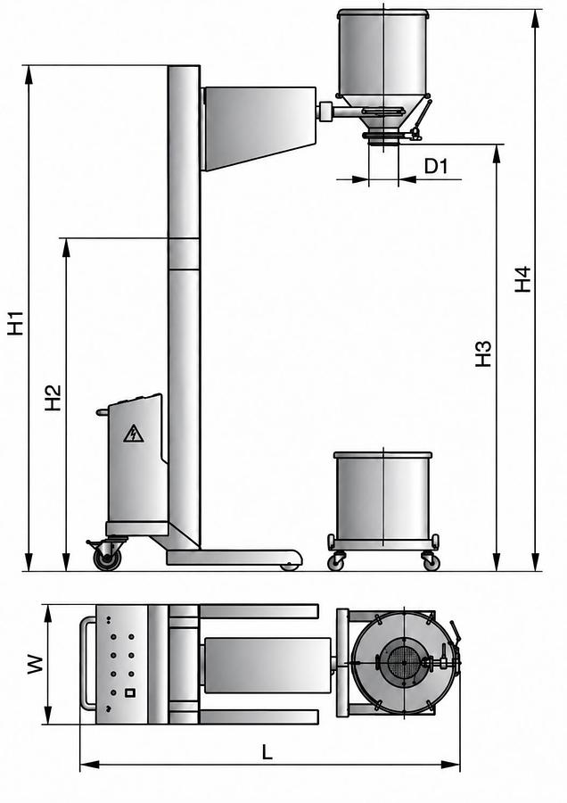 Mobile Telescopic Lifting & Feeding Unit (NTS),Mobile Telescopic Lifting & Feeding Unit (NTS) | TabTech GTS