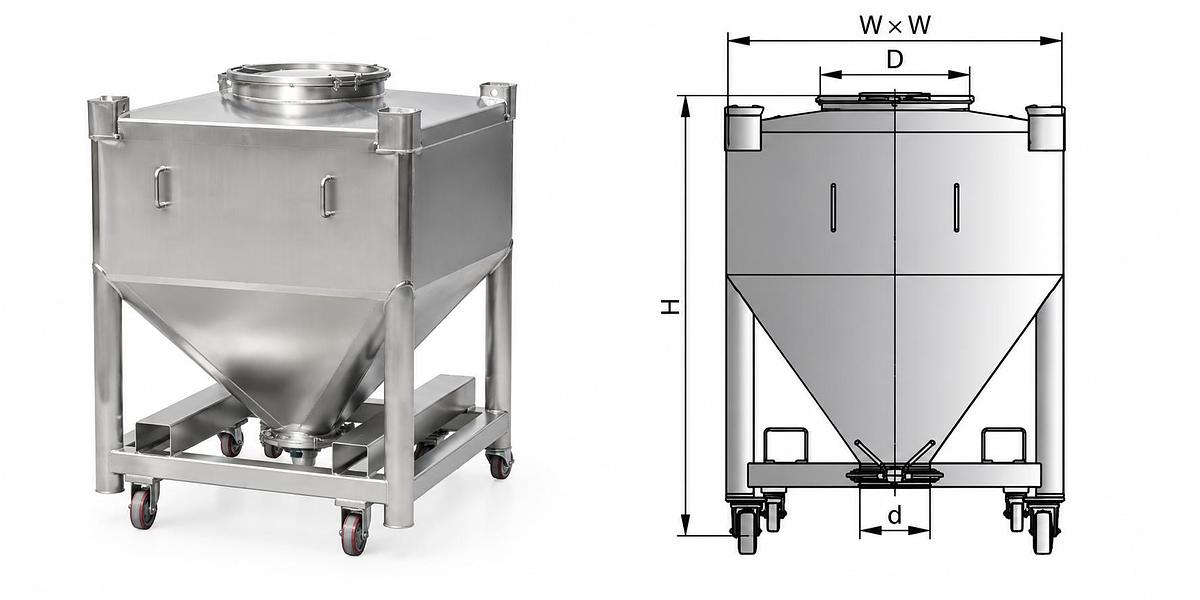 Lifting Blender Hopper (LDZ),Lifting Blender Hopper (LDZ) | TabTech GTS