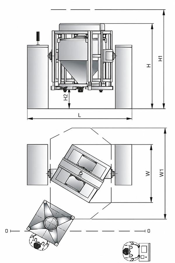 Automatic Lifting Bin Blender (HZD),Automatic Lifting Bin Blender (HZD) | TabTech GTS