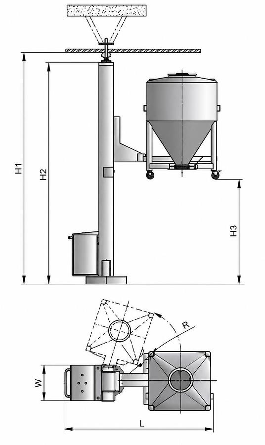 Bin Lifter & Feeder (NTD),Bin Lifter & Feeder (NTD) | TabTech GTS