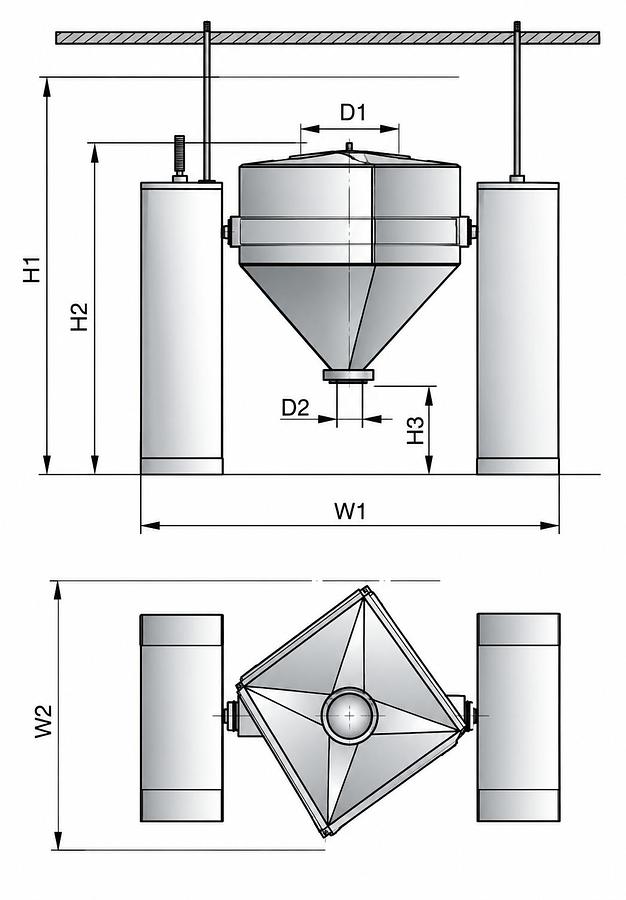 Fixed Bin Blender (HGD),Fixed Bin Blender (HGD) | TabTech GTS