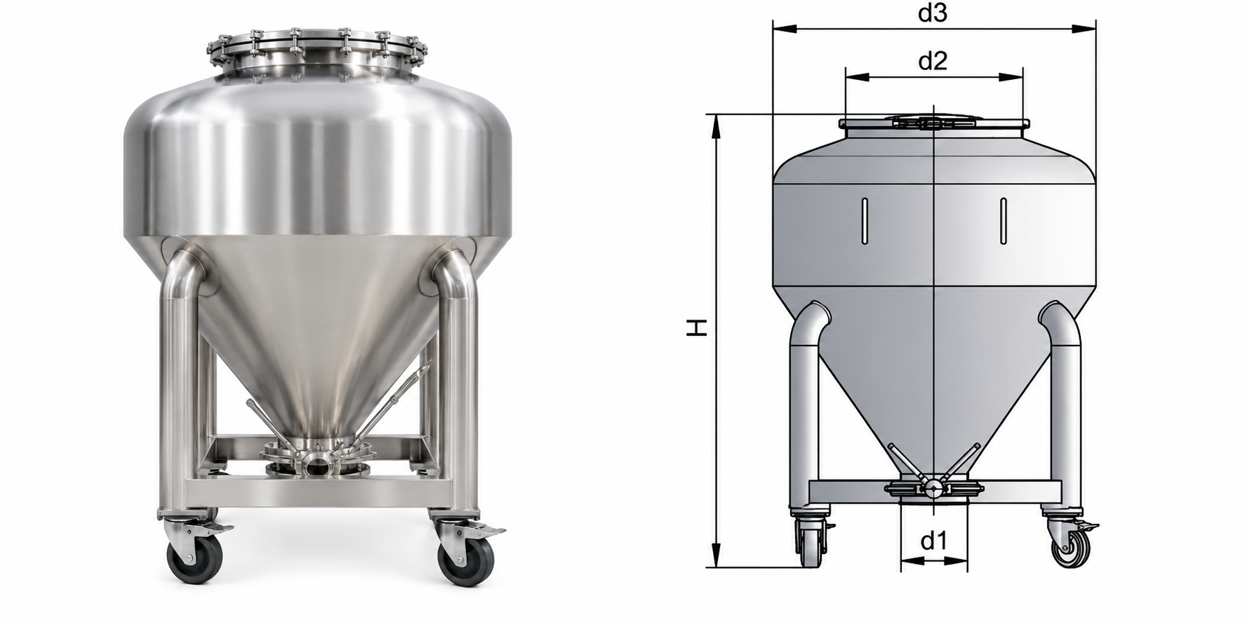 Round Transfer Hopper (LDC),Round Transfer Hopper (LDC) | TabTech GTS