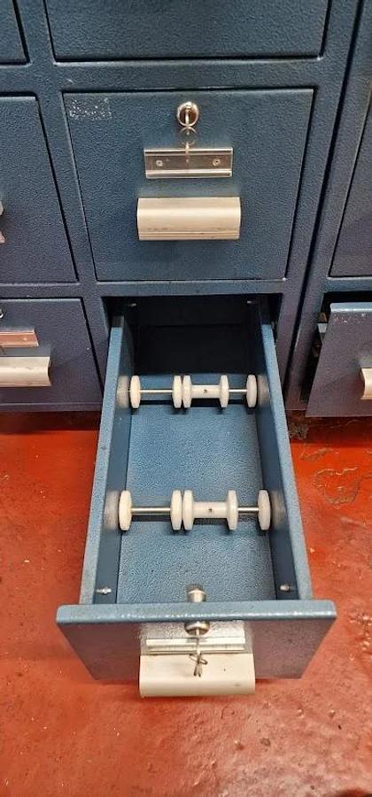 Used Fette Segmented Die Table Storage Draws