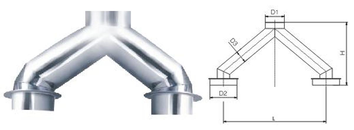 Tablet Press Y-Connector (AJY),Tablet Press Y-Connector (AJY) | TabTech GTS
