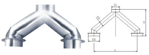 Tablet Press Y-Connector (AJY),Tablet Press Y-Connector (AJY) | TabTech GTS