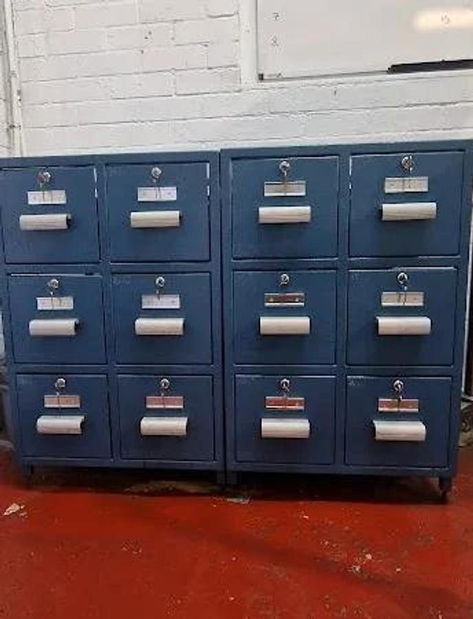 Used Fette Segmented Die Table Storage Draws